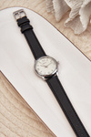 Жіночий годинник з ремінцем з екошкіри чорний Ernest E62177