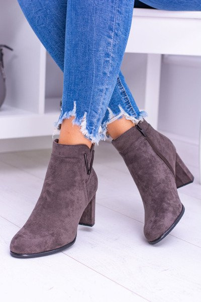 Чоботи на шпильці Sergio Leone Coffee Suede Valentia