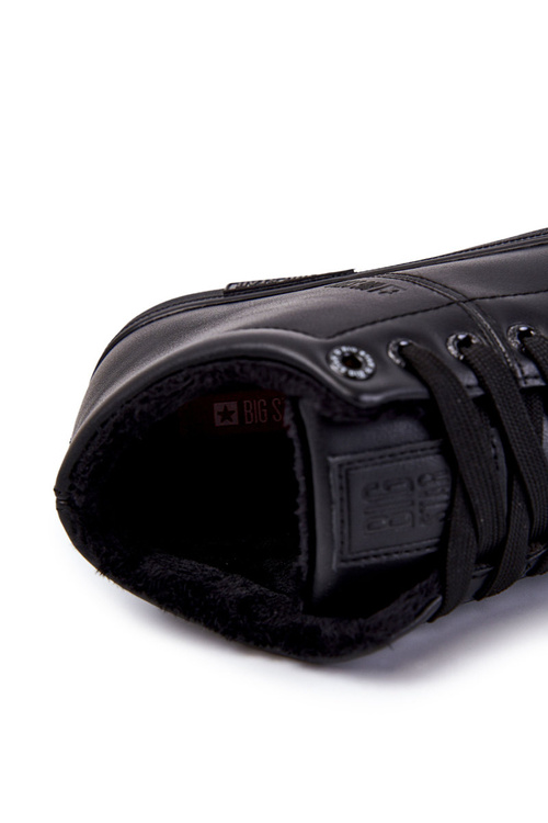 Чоловічі класичні шкіряні кросівки Big Star KK174348 Чорні