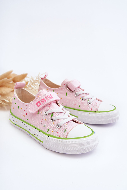 Дитячі кросівки на липучці Big Star LL374064 Рожеві