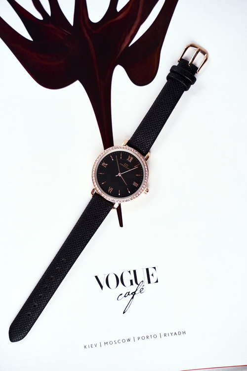 Жіночий годинник Giorgio & Dario Black Ortodox