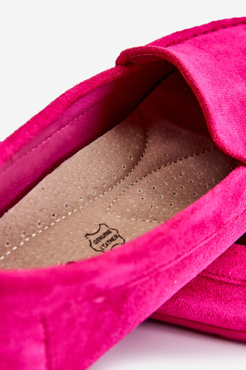 Жіночі лофери Suede Fuchsia Morreno