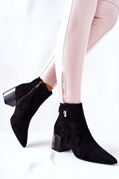 Шкіряні черевики Laura Messi Black 2354