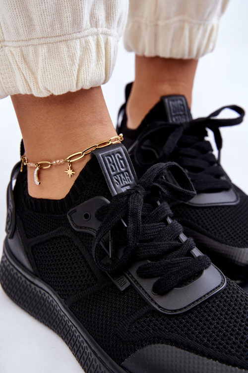 Жіночі зручні кросівки Memory Foam System Big Star LL274414 Чорні