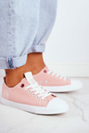 Жіночі джинсові кросівки рожеві FF2R4019C