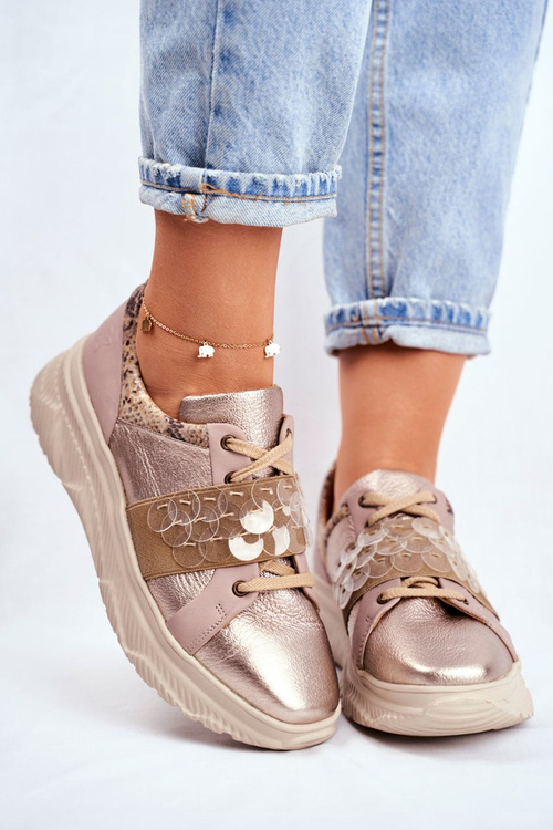 Жіноче спортивне взуття Кросівки шкіряні Maciejka 04448-25