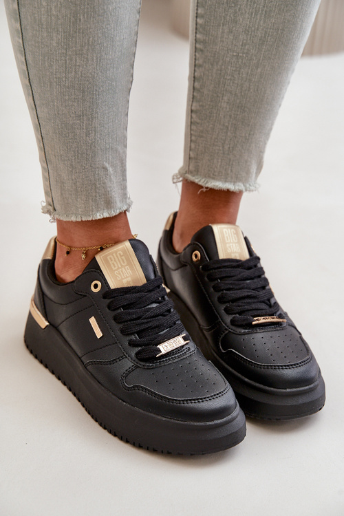 Жіночі кросівки на платформі Big Star OO274758 HI-POLY SYSTEM Чорні