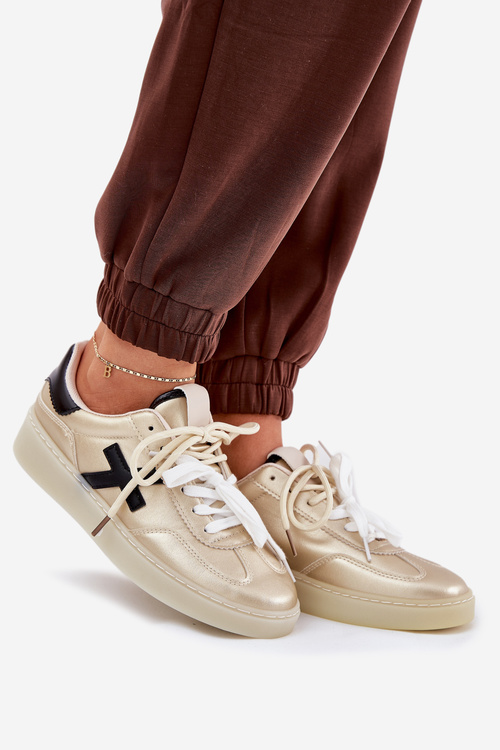 Низьке Жіноче Спортивне Взуття Золоте Зелевас