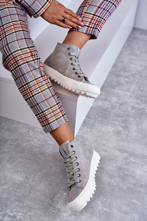 Жіночі кросівки Big Star High Warm Grey EE274114