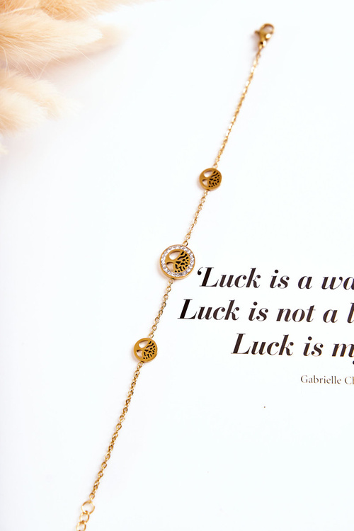 Жіночий браслет Celebrity Three Trees of Life Gold