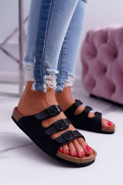 Жіночі шльопанці чорні Big Star DD274139