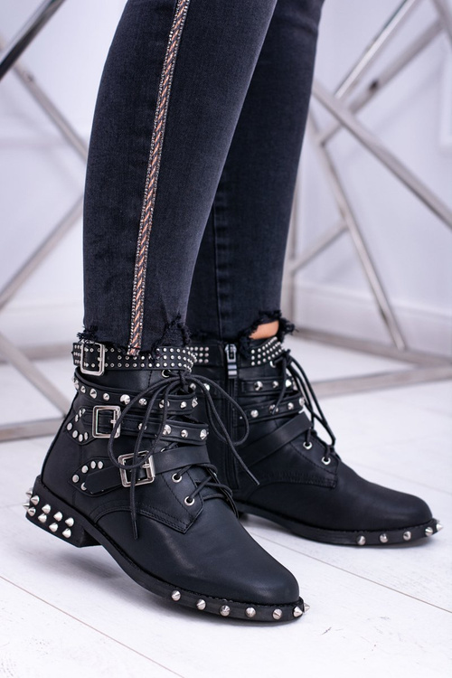 Жіночі черевики Lu Boo Verona з шипованими скельними пряжками