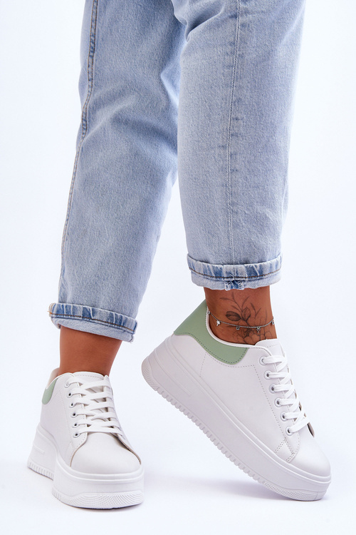 Жіноче класичне спортивне взуття White-Green Night Trip