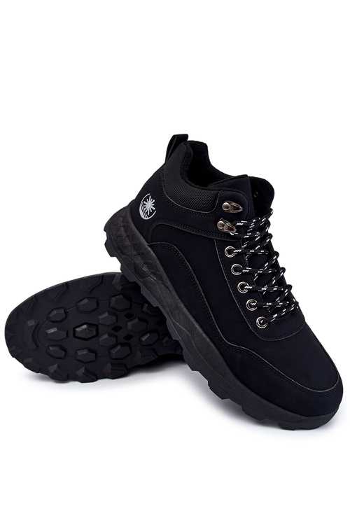 Чоловічі теплі трекінгові черевики Trappers чорні Otto