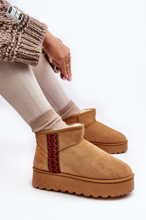 Жіночі зимові черевики на платформі утеплені Camel Lomessa