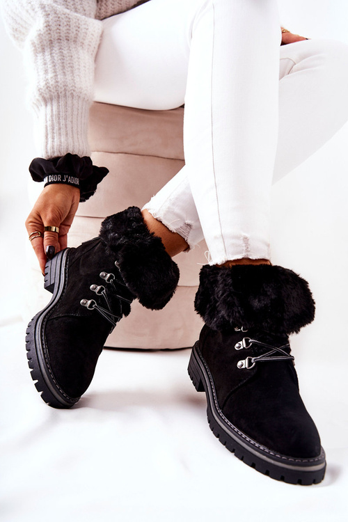 Утеплені черевики Trapper Black Nelby