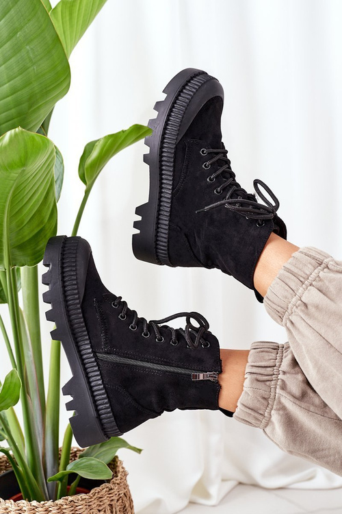 Замшеві черевики челсі чорні Here I Am