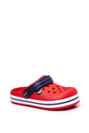 Дитяче взуття для дівчинки і хлопчика гірки Crocs червоні