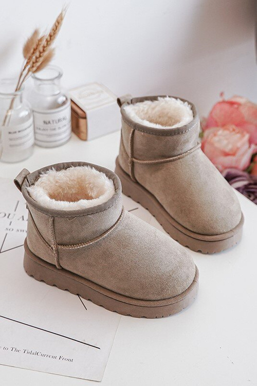 Дитячі снігові черевики утеплені зелені Nallita