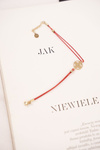 Жіночий браслет Red String Celebrity Gold Clover Clara