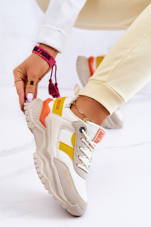 Жіноче спортивне взуття Big Star JJ274A411 біло-бежевий