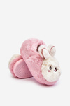 Дитячі хутряні тапочки з зайчиком Рожева Аполанія