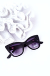 Жіночі сонцезахисні окуляри Cat Eye Matt Black Ombre