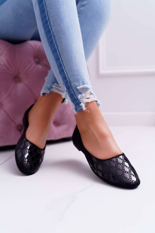 Жіночі балетки замшеві чорні мерант