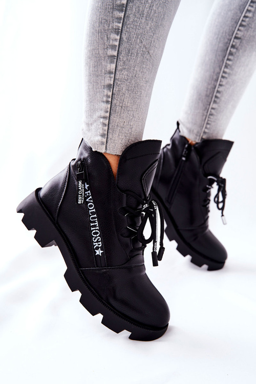 Чоботи з флісовою підкладкою Sergio Leone Black TR740