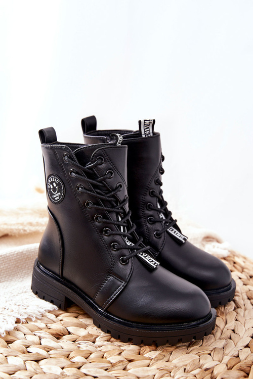 Дитячі розігріваючі пінетки Workers Black Rosalie