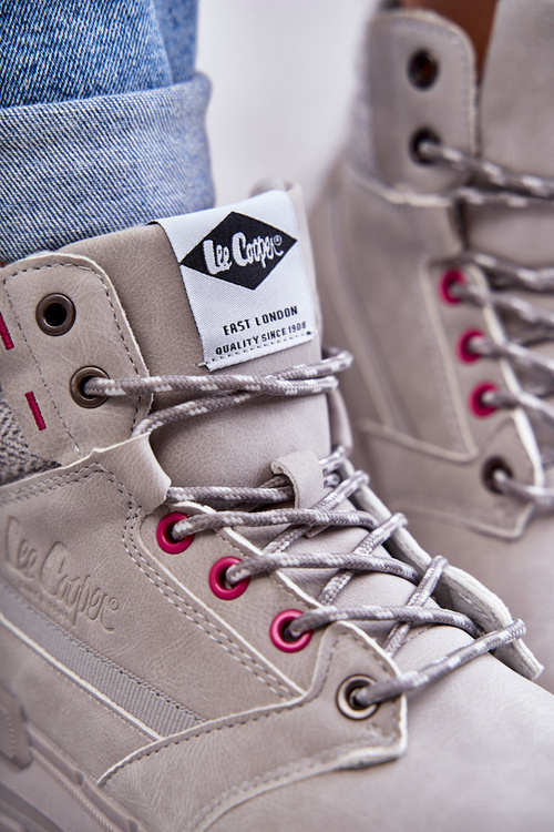 Жіночі теплі черевики Lee Cooper LCJ-22-01-1373 сірі