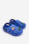 Дитячі поролонові легкі босоніжки Crocs Blue Sweets