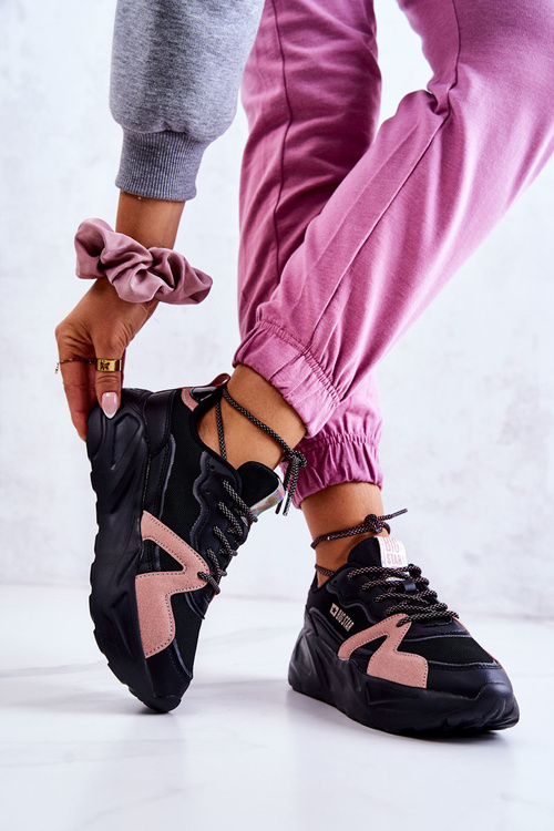 Жіночі кросівки Memory Foam Big Star JJ274599 Black-Pink