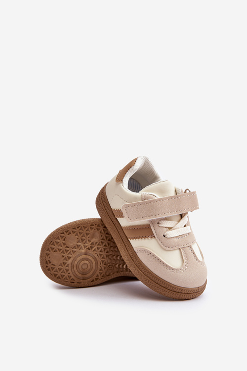 Дитячі кросівки на липучці, бежевий Tromella