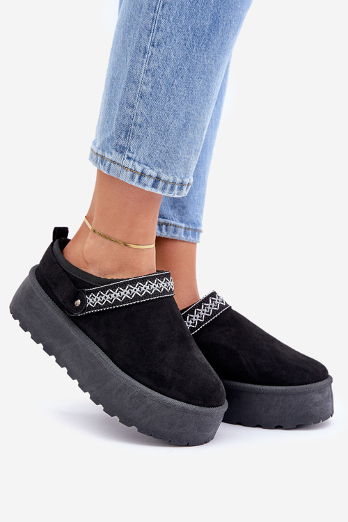 Снігоступи З Декоративною Вишивкою Чорні Selithria