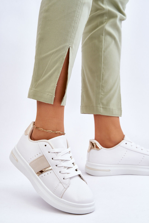 Жіночі спортивні туфлі на платформі білі Soris