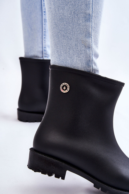 Жіночі класичні дощові черевики Floriana чорного кольору