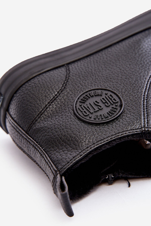 Чоловічі кросівки з підкладкою на блискавці чорні Big Star MM174012