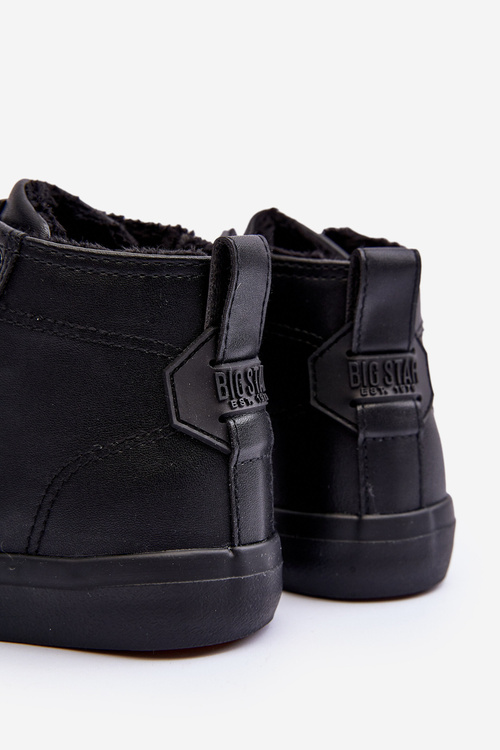 Дитячі утеплені кросівки на блискавці Big Star MM374014 Чорні