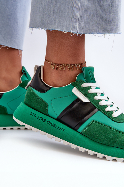 Жіночі кросівки на платформі Big Star NN274501 Memory Foam System Green