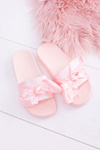Жіночі рожеві шльопанці Hurrem з кокардою