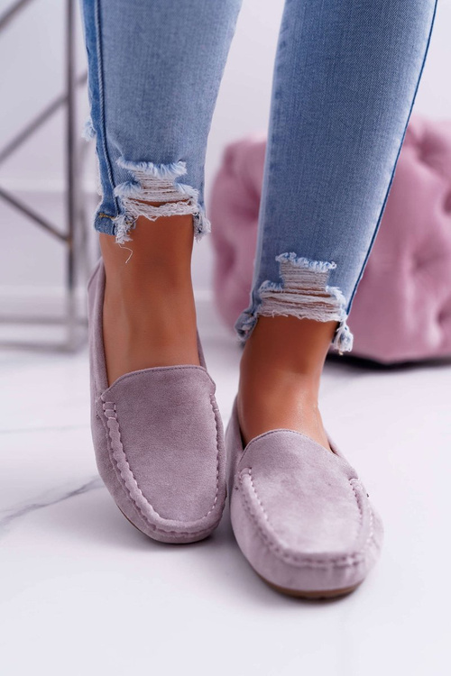 Мокасини жіночі комфортні з еко-замші Lila Pink Lemma