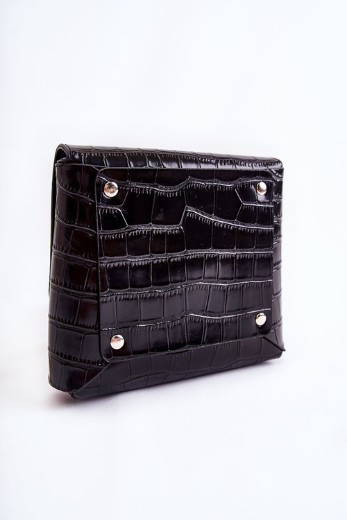 Маленька шкіряна сумка GOE ZNJ034 чорна