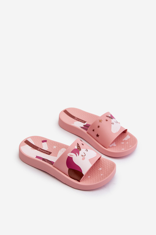 Тапочки для дівчинки з єдинорогом 83474 Ipanema Urban V Slide Дитячі рожеві