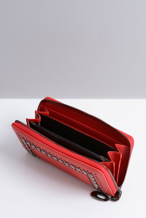 Великий жіночий червоний гаманець на шпильках