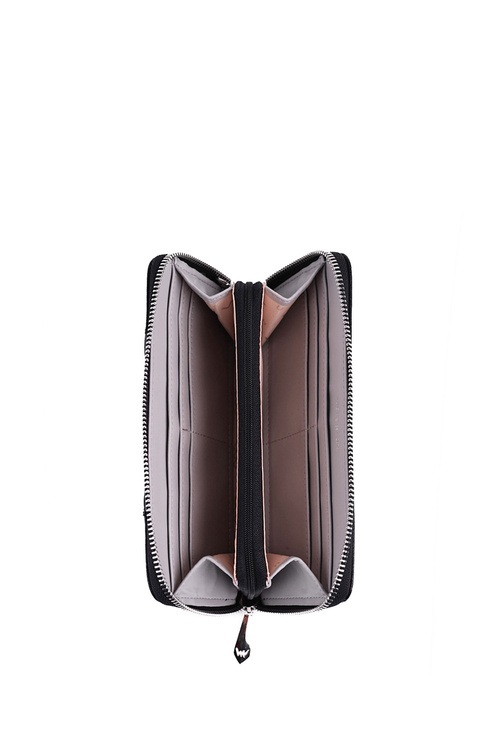 Великий гаманець на блискавці з точками Black Reine