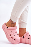 Жіночі поролонові кросівки на платформі Crocs Pink Beckett