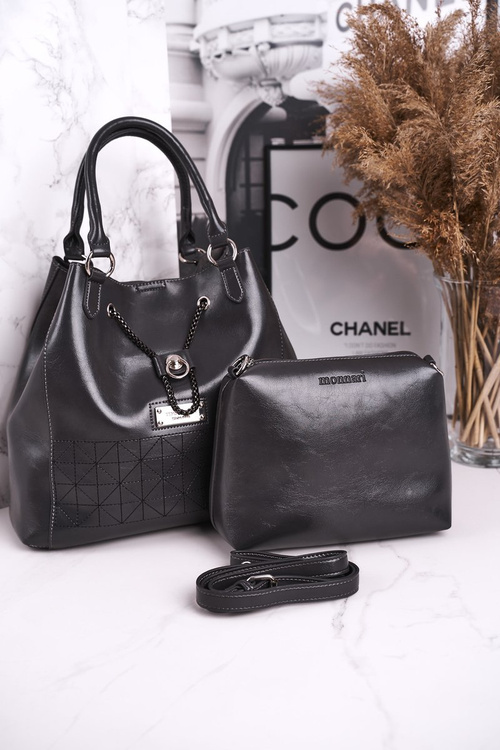 Елегантна жіноча сумочка з клатчем MONNARI BAG5810-019 сірий