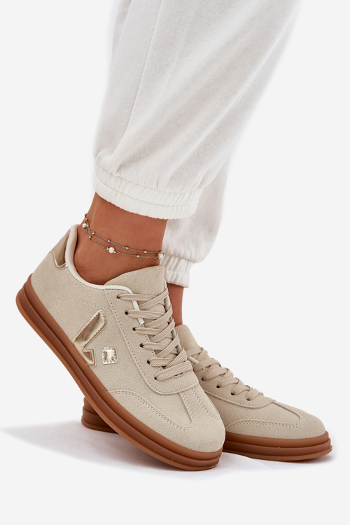 Жіночі Еко Замшеві Кросівки Бежеві Micca