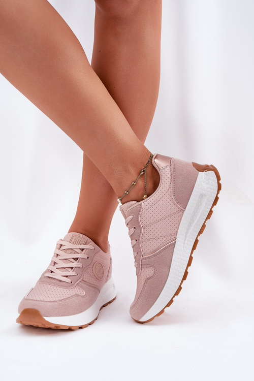 Жіночі Кросівки На Платформі Big Star RR274489 Hi-Poly System Рожеві